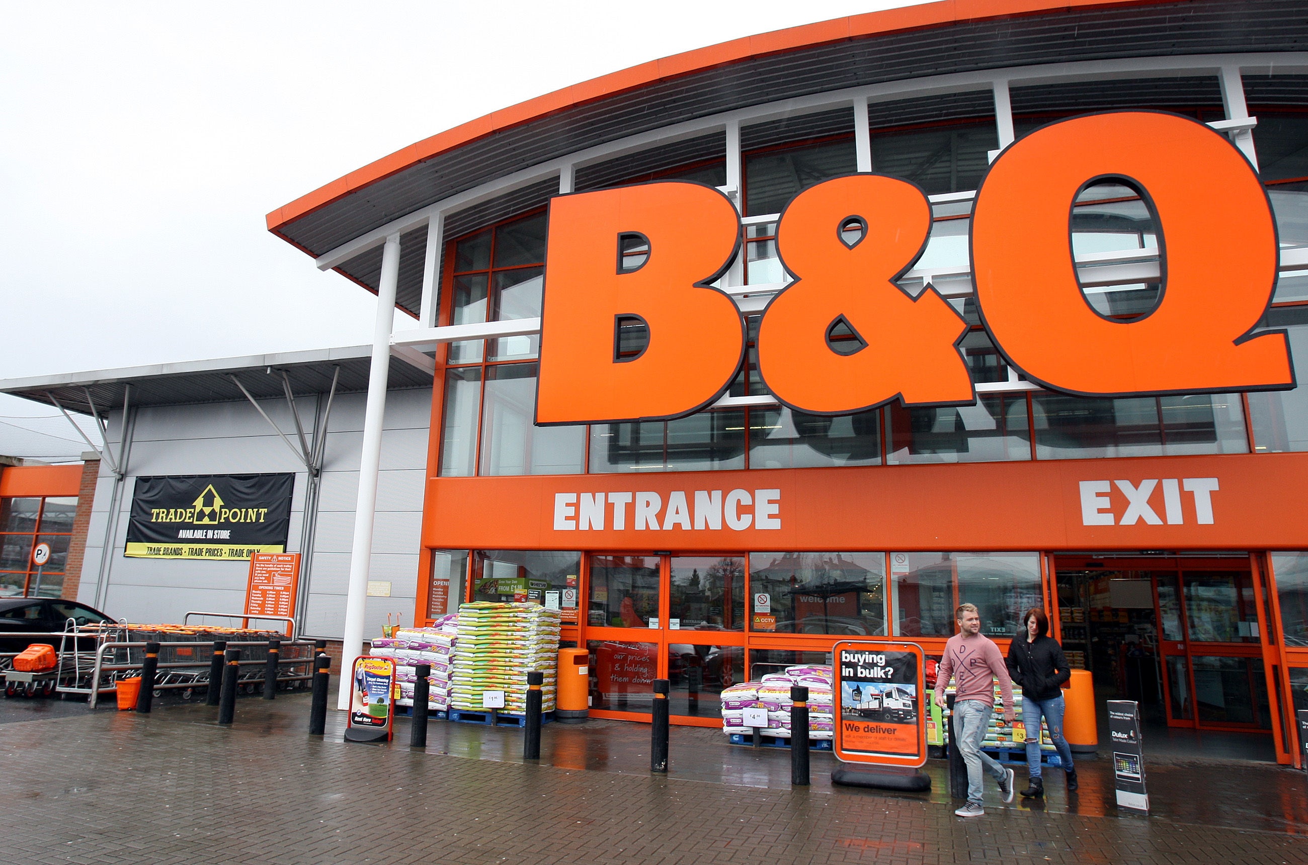 B&Q owner Kingfisher has reported a 30 per cent drop in profits