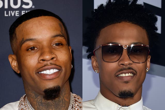 <p>Tory Lanez and August Alsina</p>