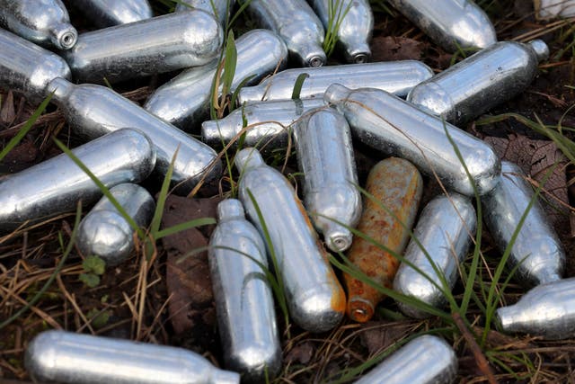 Doctors have warned of the dangers of nitrous oxide (Gareth Fuller/PA)