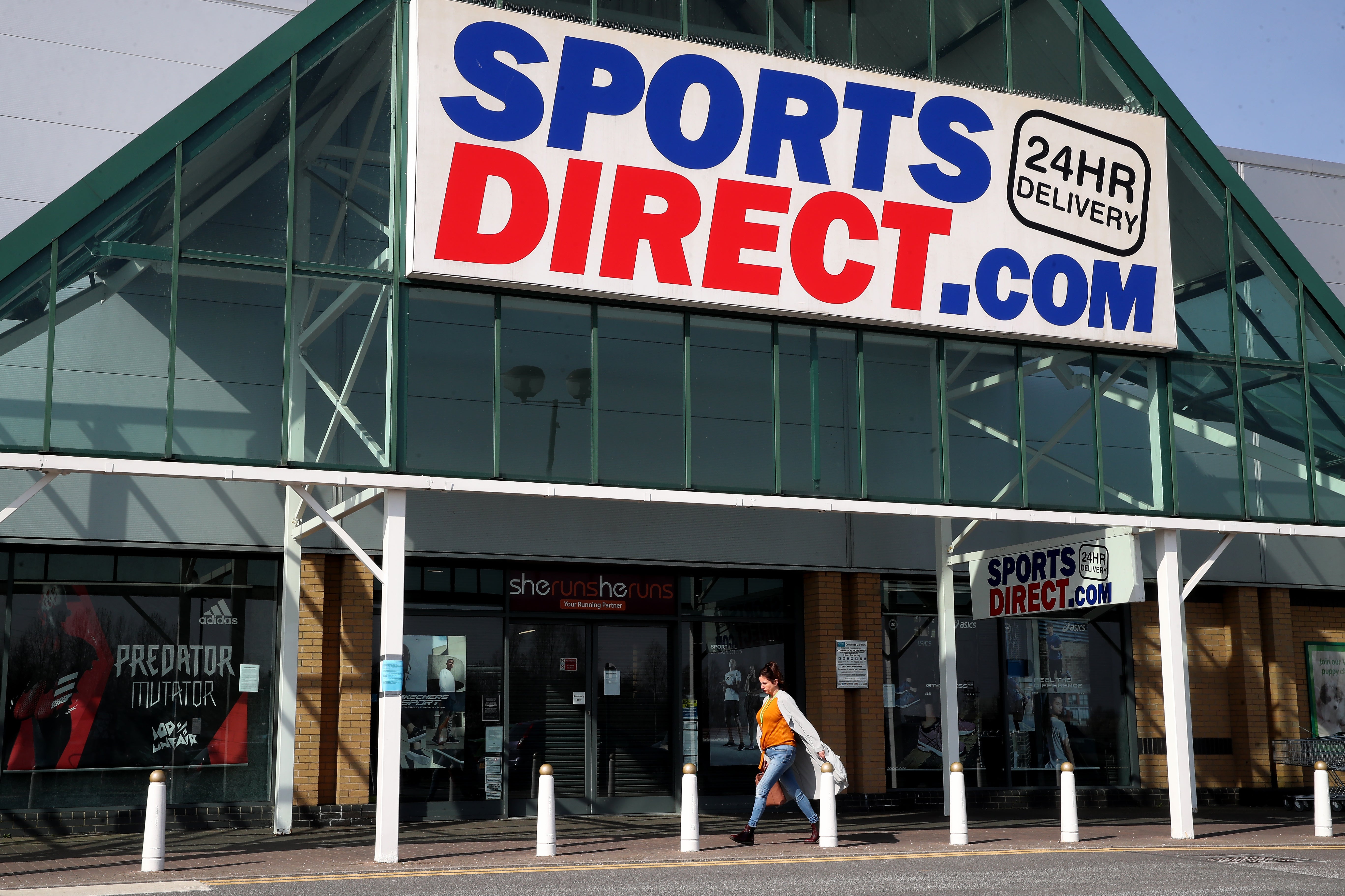 A Sports Direct store at Wrekin Retail Park in Telford (Nick Potts/PA)