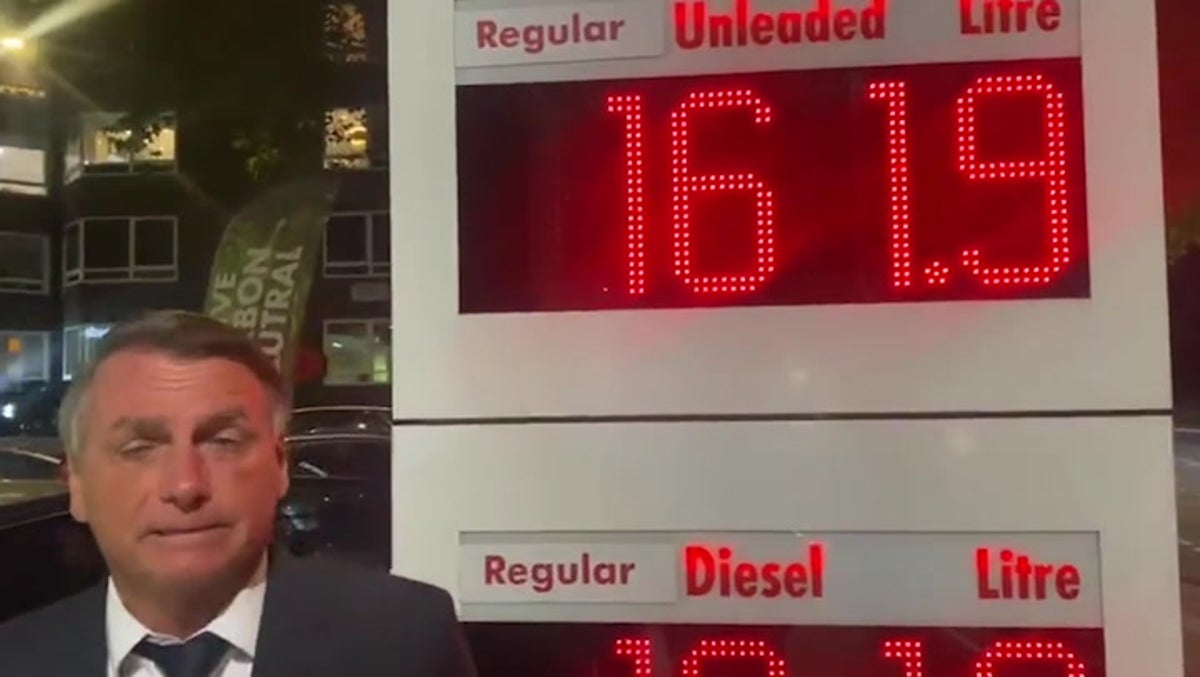 Brazil’s president Jair Bolsonaro shocked at price of UK petrol during London visit
