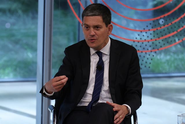 <p>David Miliband speaks at the opening of New York Climate Week on Monday </p>