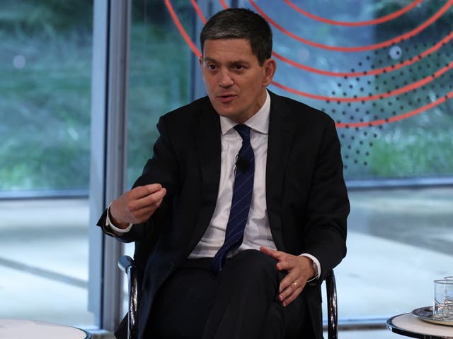 <p>David Miliband speaks at the opening of New York Climate Week on Monday </p>