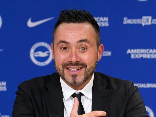 <p>‘I think we’re on the same wavelength and I’m sure we can do it well,’ said new Brighton and Hove Albion manager Roberto De Zerbi </p>