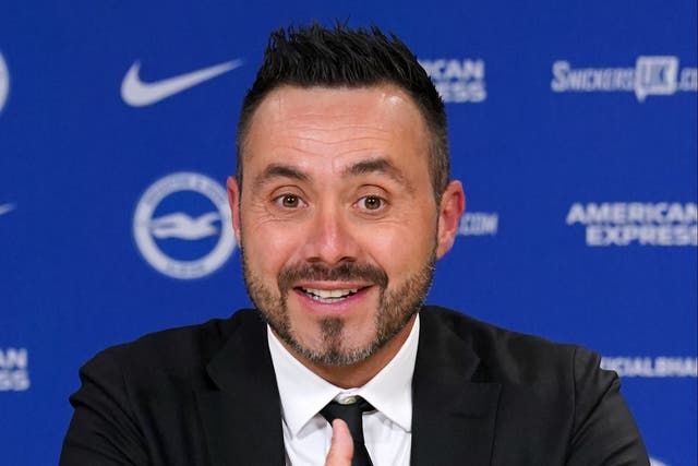 <p>‘I think we’re on the same wavelength and I’m sure we can do it well,’ said new Brighton and Hove Albion manager Roberto De Zerbi </p>