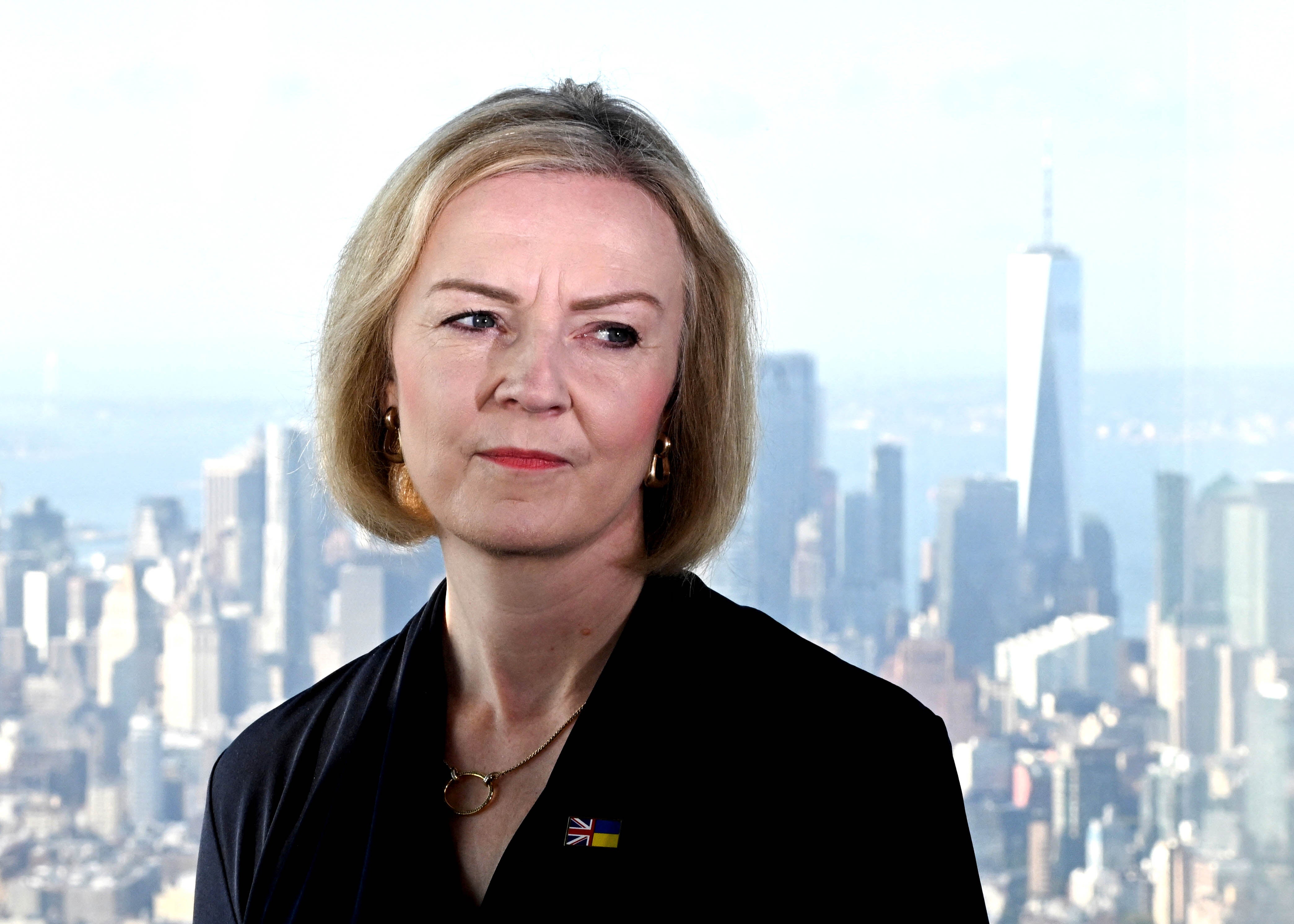 Liz Truss on a visit to the US