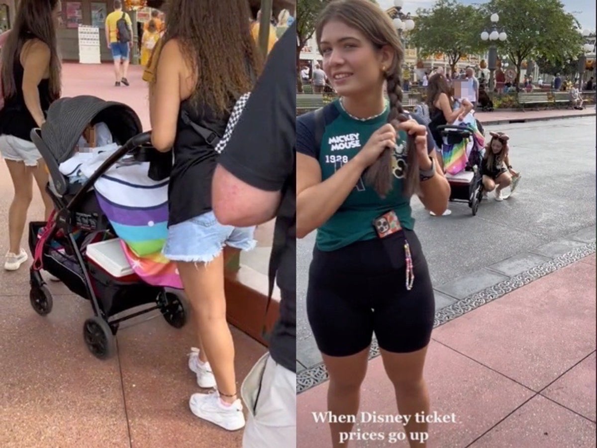 Video showing Disney visitors hiding child in stroller to avoid paying admission sparks debate