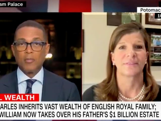 <p>La comentarista real Hilary Fordwich habla con Don Lemon de CNN</p>