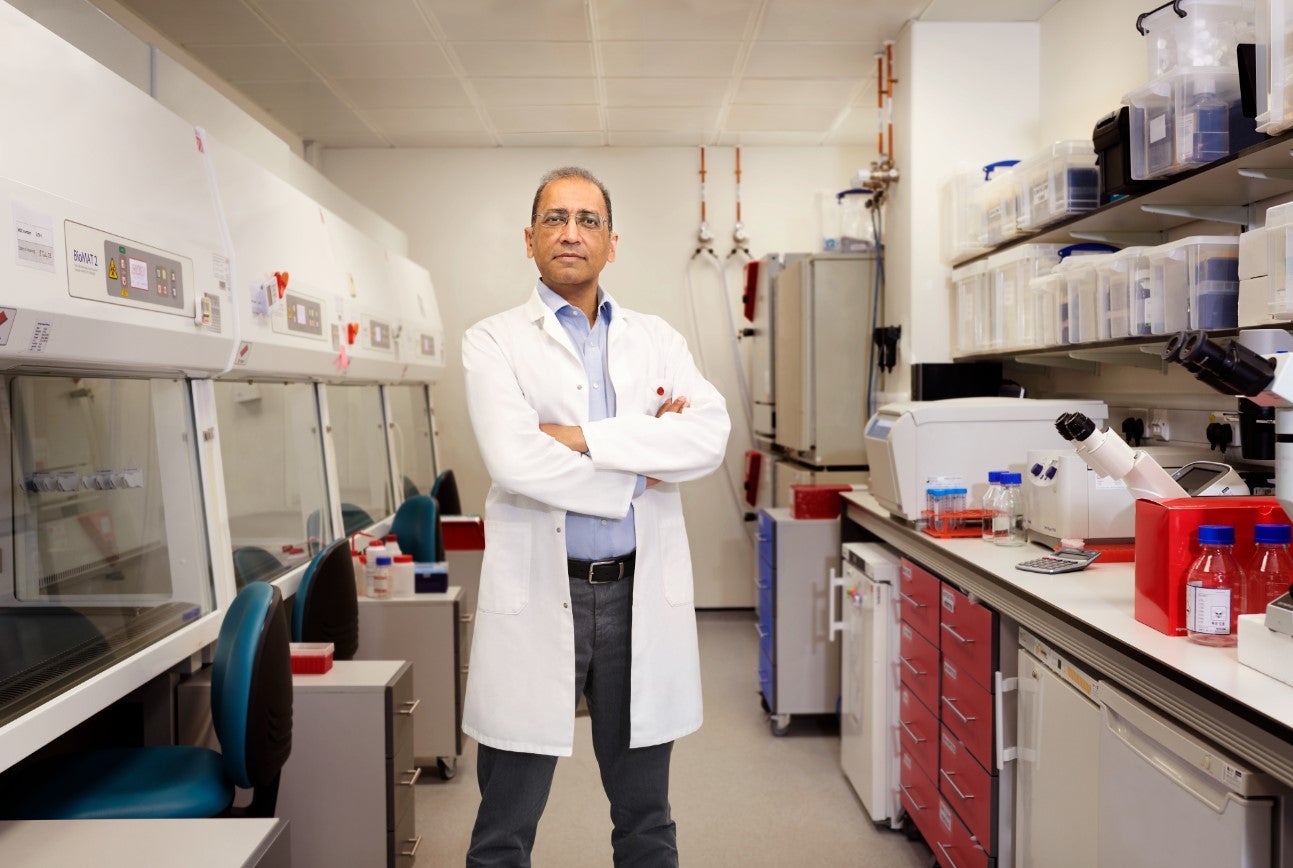The funds raised by Prof Sinha and other BHF runners will go towards cutting-edge research projects into regenerative medicine (Saatchi & Saatchi London – Alan Clarke/PA)