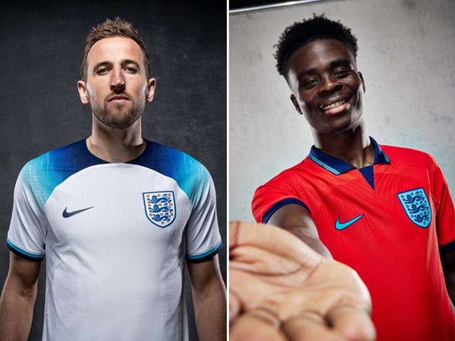 <p>England have officially released their kits for the 2022 World Cup</p>