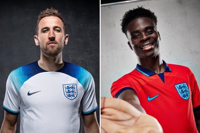 <p>England have officially released their kits for the 2022 World Cup</p>