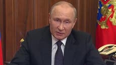 Vladimir Putin declares ‘partial mobilisation’ as he backs call for separatist referenda