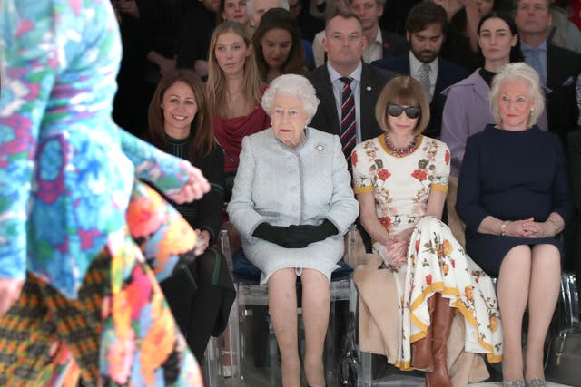 Designers including S.S. Daley honoured the Queen with their London Fashion Week shows (Yui Mok/PA)