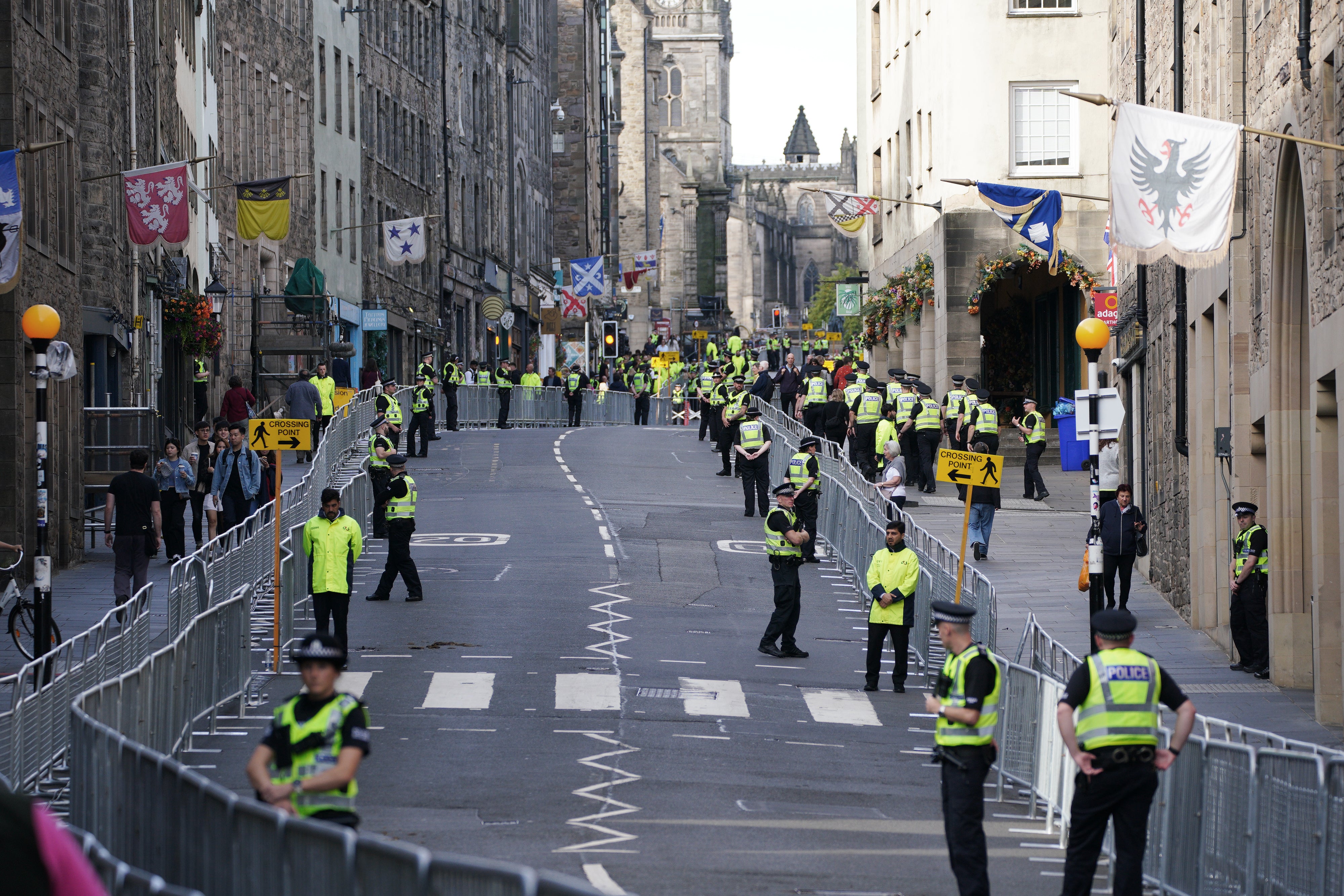 Questions have been raised about the arrest of anti-monarchy protesters (Peter Byrne/PA)