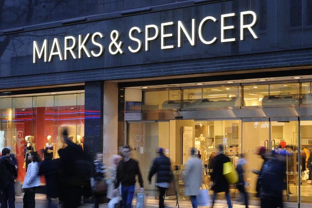 Marks & Spencer has announced a pay rise for more than 40,000 of its staff – the second salary increase this year (PA)