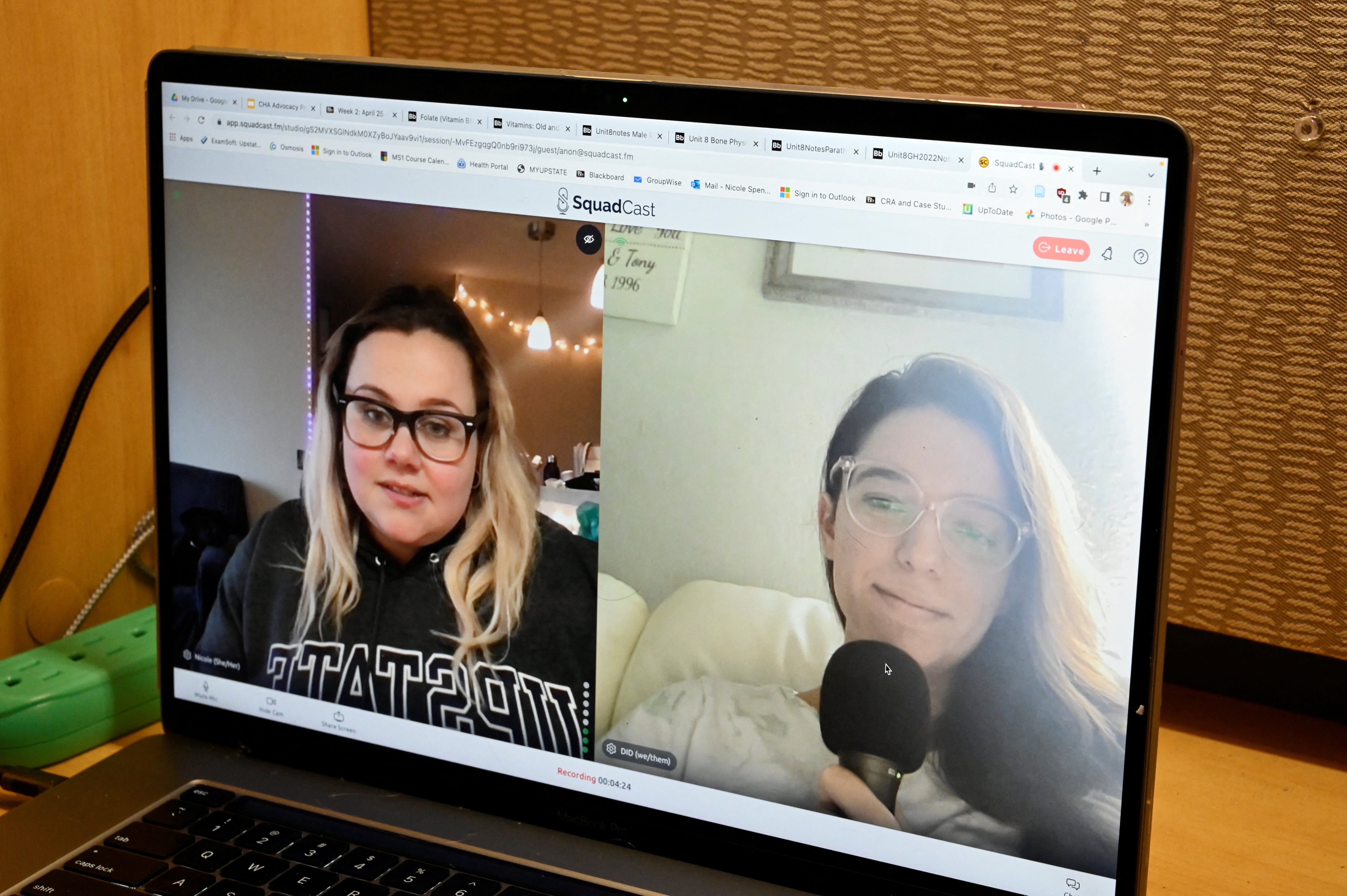 Haley Carey, who also has POTS, interviews Nicole about her medical condition. They met through social media, share similar symptoms and support each other
