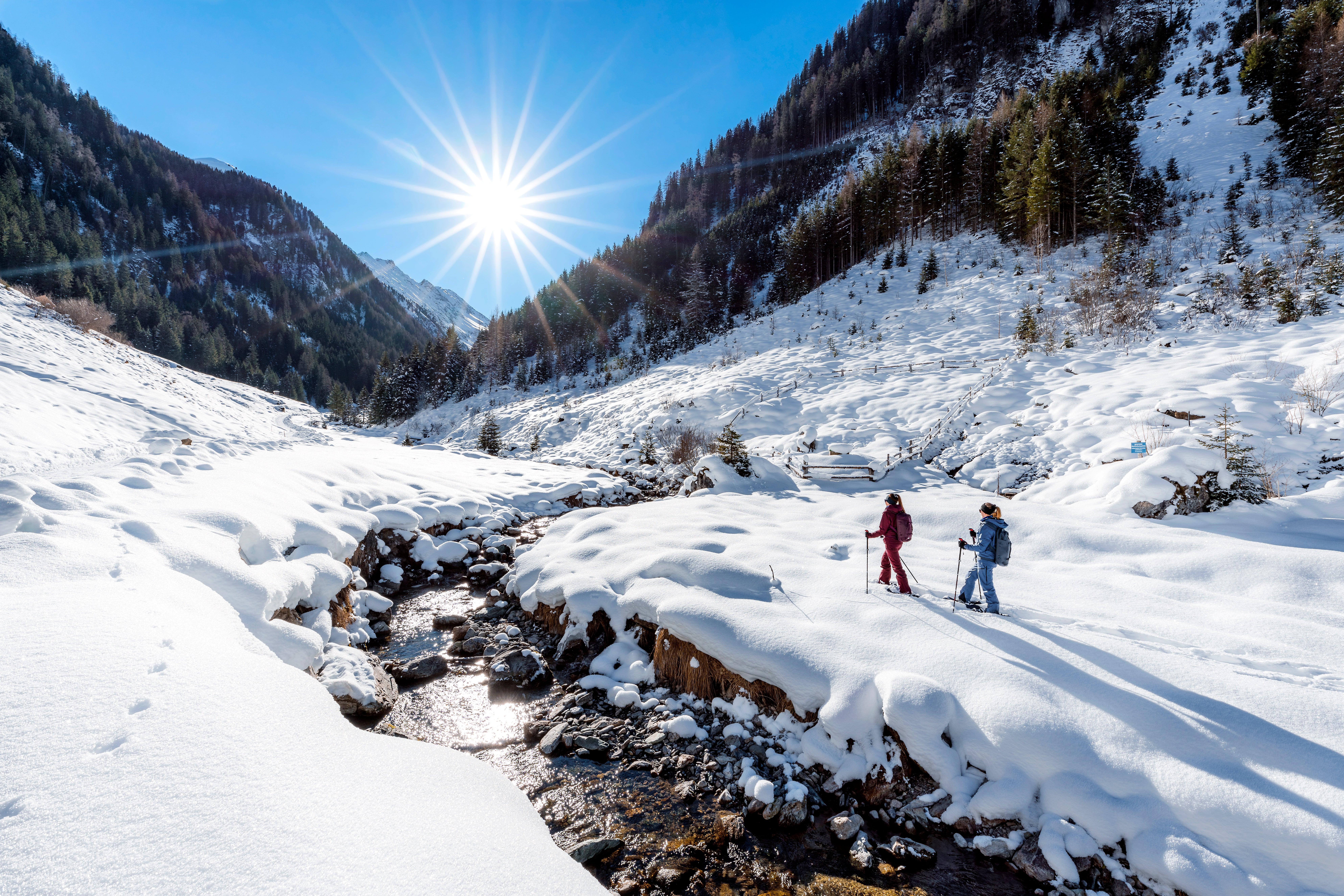 Swap your skis for snowshoes to enjoy a breathtaking hike around Zillertal
