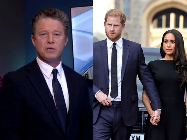 <p>Extra host Billy Bush under fire for saying Harry Meghan ‘drama’ is ‘delicious’ in Queen’s funeral segment</p>