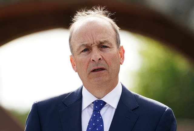 A flight carrying Irish premier Micheal Martin to New York for the UN General Assembly was forced to return to Ireland due to a bird strike (Brian Lawless/PA)