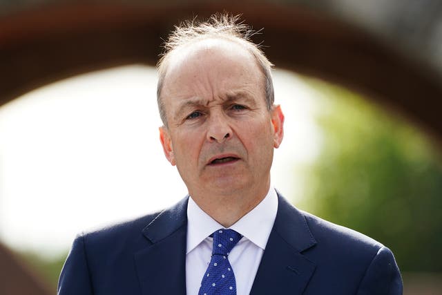 A flight carrying Irish premier Micheal Martin to New York for the UN General Assembly was forced to return to Ireland due to a bird strike (Brian Lawless/PA)