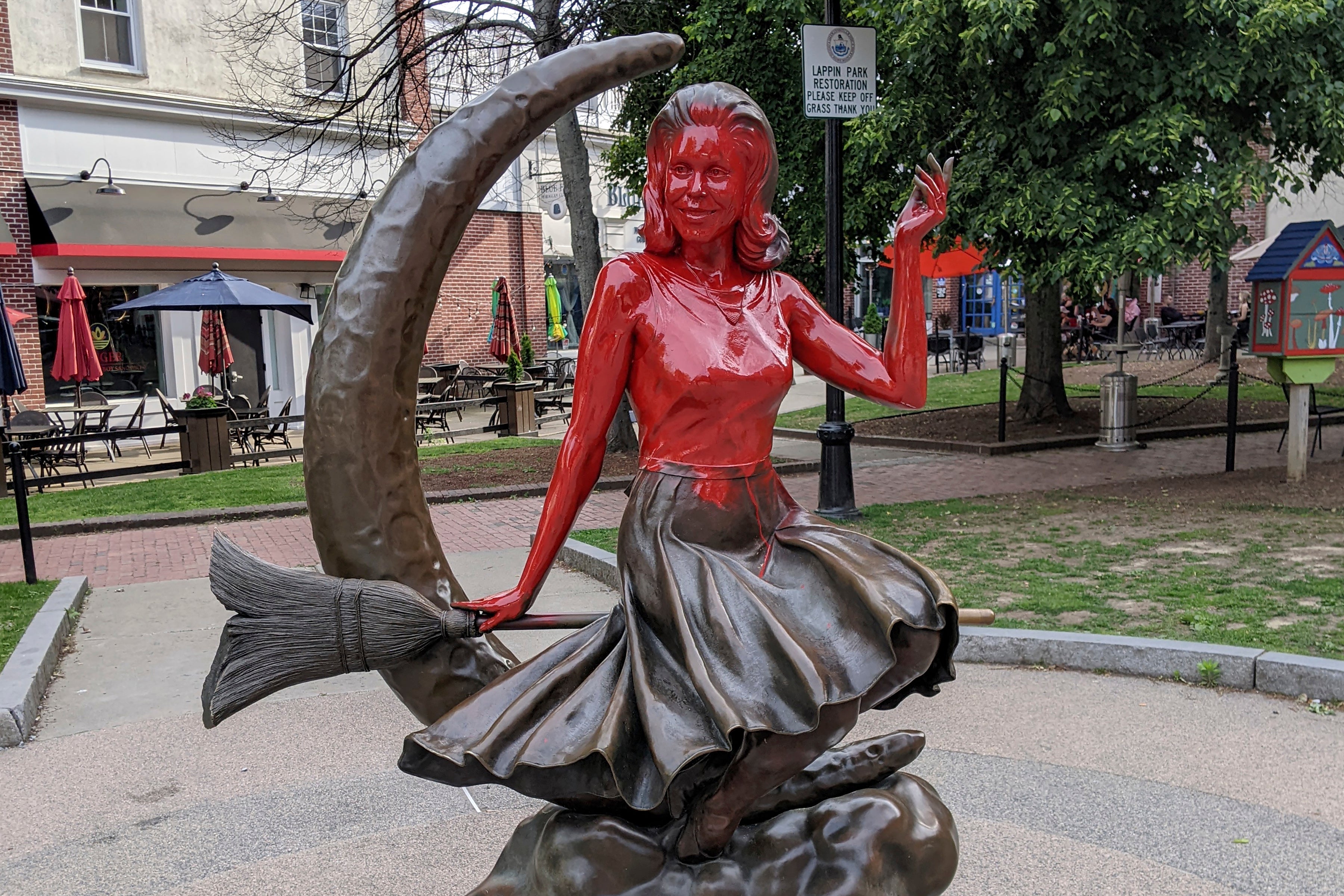 Bewitched Statue Vandalized