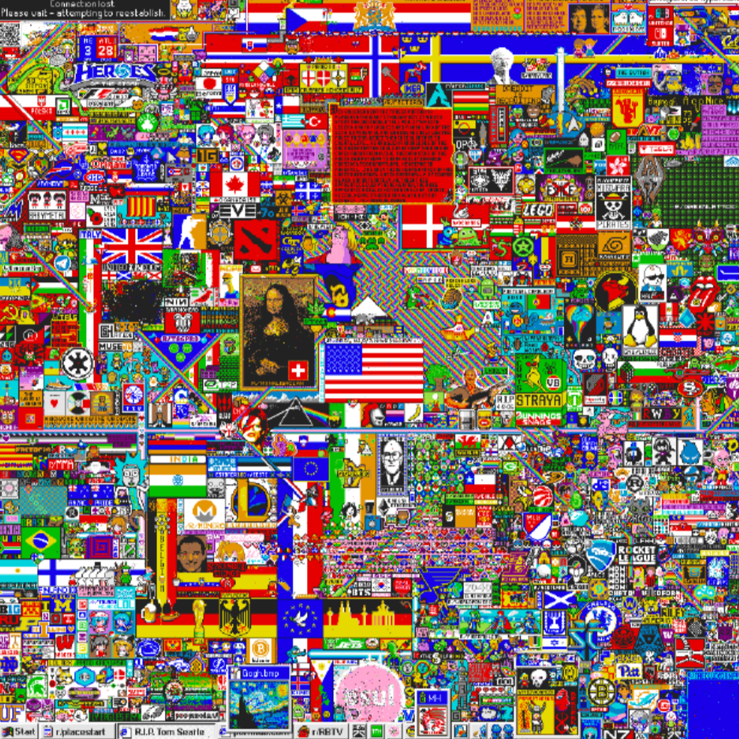 Reddit Place experiment immediately covered in grotesque graffiti by protestors - Vimarsana News