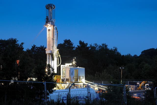 A fracking test site in Sussex (Alamy/PA)
