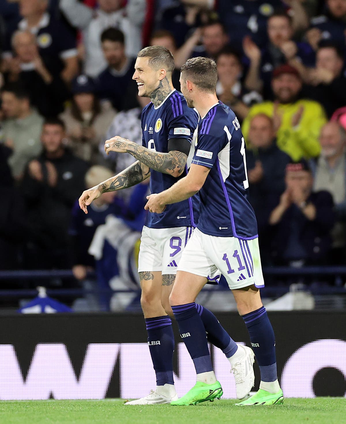 Substitute Lyndon Dykes heads in late double as Scotland beat Ukraine