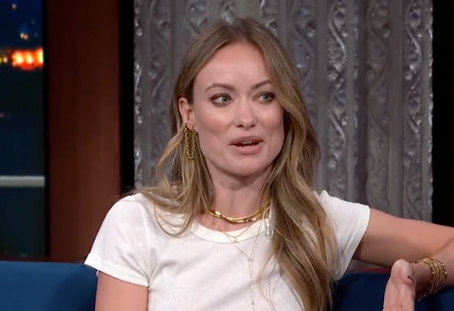 <p>Olivia Wilde sets the record straight on ‘The Late Show’ </p>