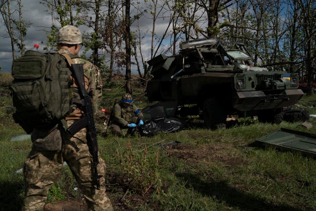 Russia Ukraine War Battlefield Bodies