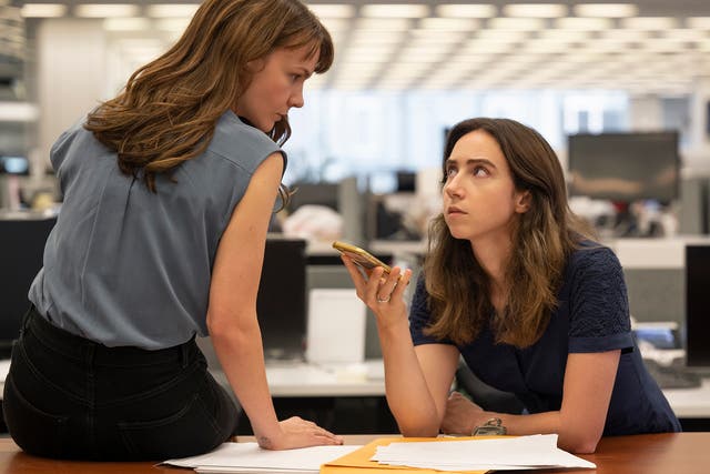 <p>Carey Mulligan and Zoe Kazan as the ‘New York Times’ journalists Megan Twohey and Jodi Kantor in ‘She Said’ </p>