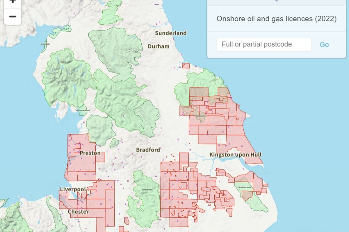 Coming to your area? Map shows possible fracking sites in England | The ...