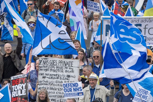 The Alba party has called for action at Westminster over Scottish independence (Lesley Martin/PA)