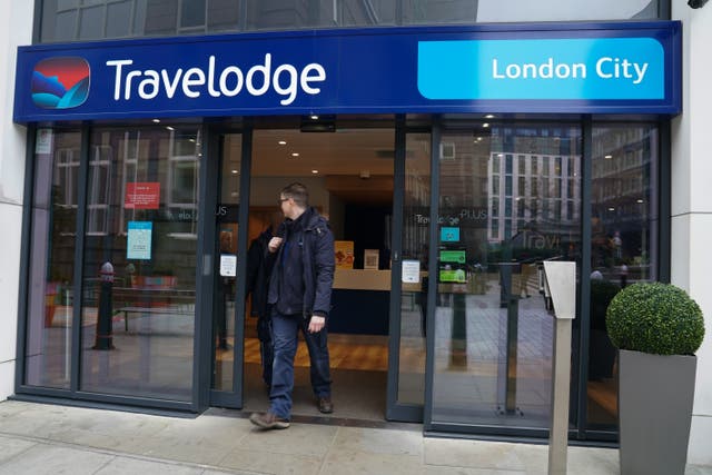 A general view of a Travelodge hotel (Kirsty O’Connor/PA)