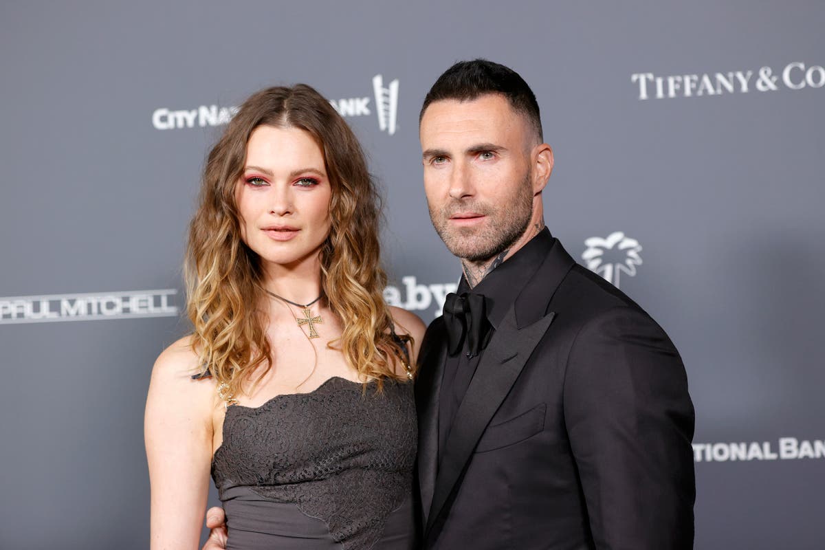 Behati Prinsloo joins Adam Levine in Vegas in first show since cheating allegations