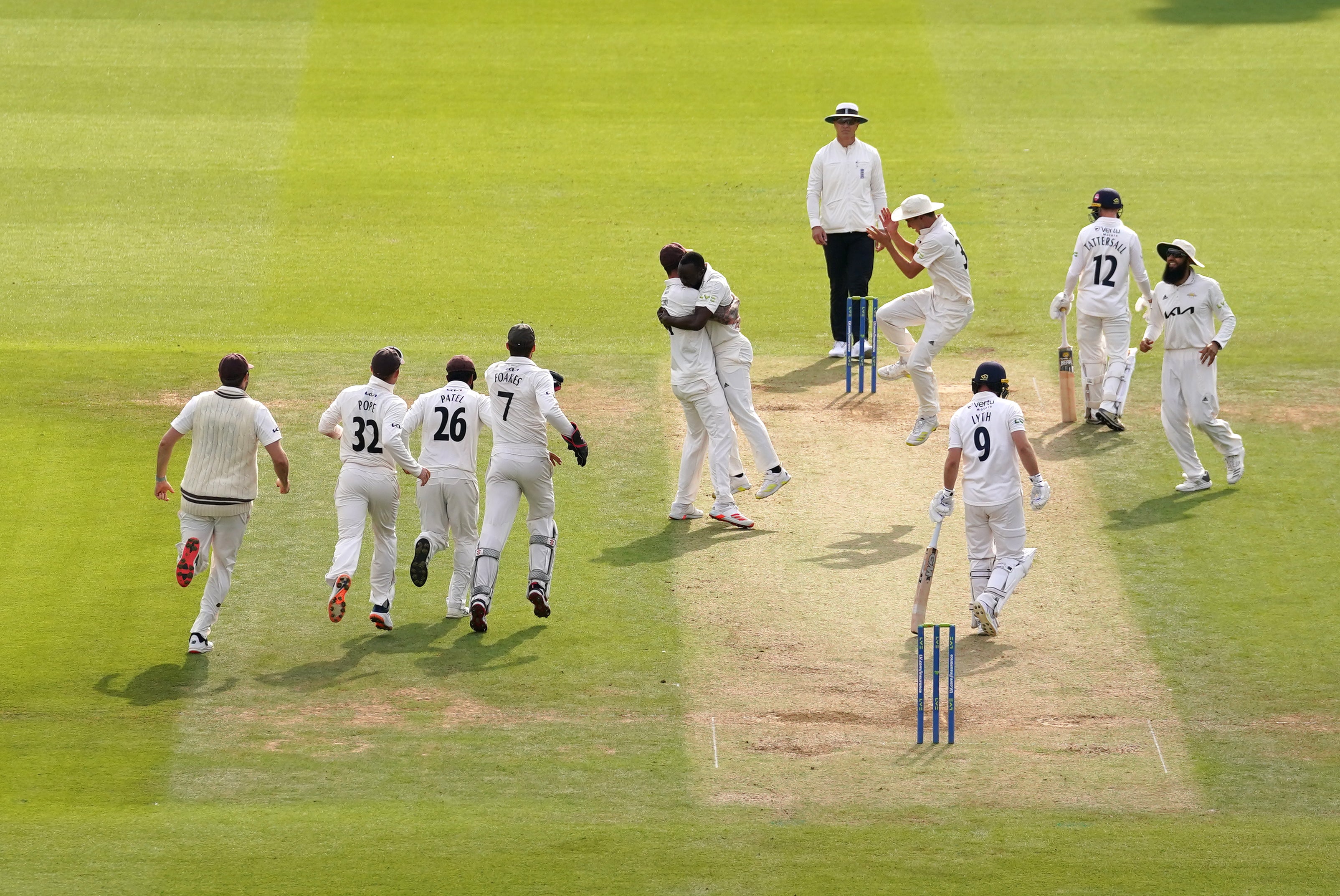 Surrey hammered Yorkshire (Adam Davy/PA)