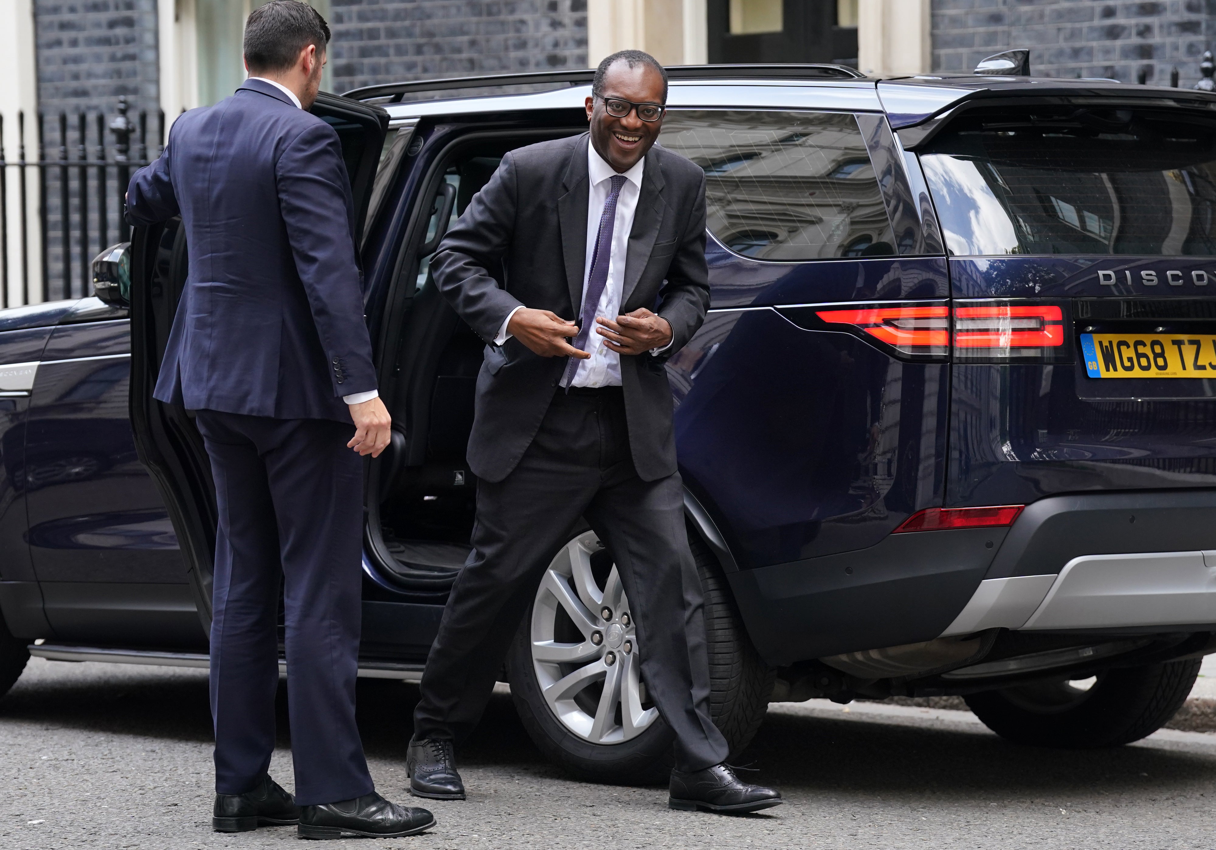 Chancellor Kwasi Kwarteng arrives at 10 Downing Street (Kirsty O’Connor/PA)