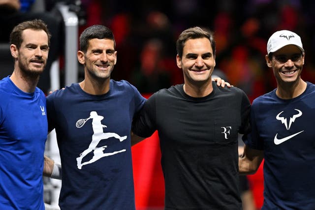 <p>Andy Murray, Novak Djokovic, Roger Federer and Rafael Nadal are part of the mighty Team Europe </p>