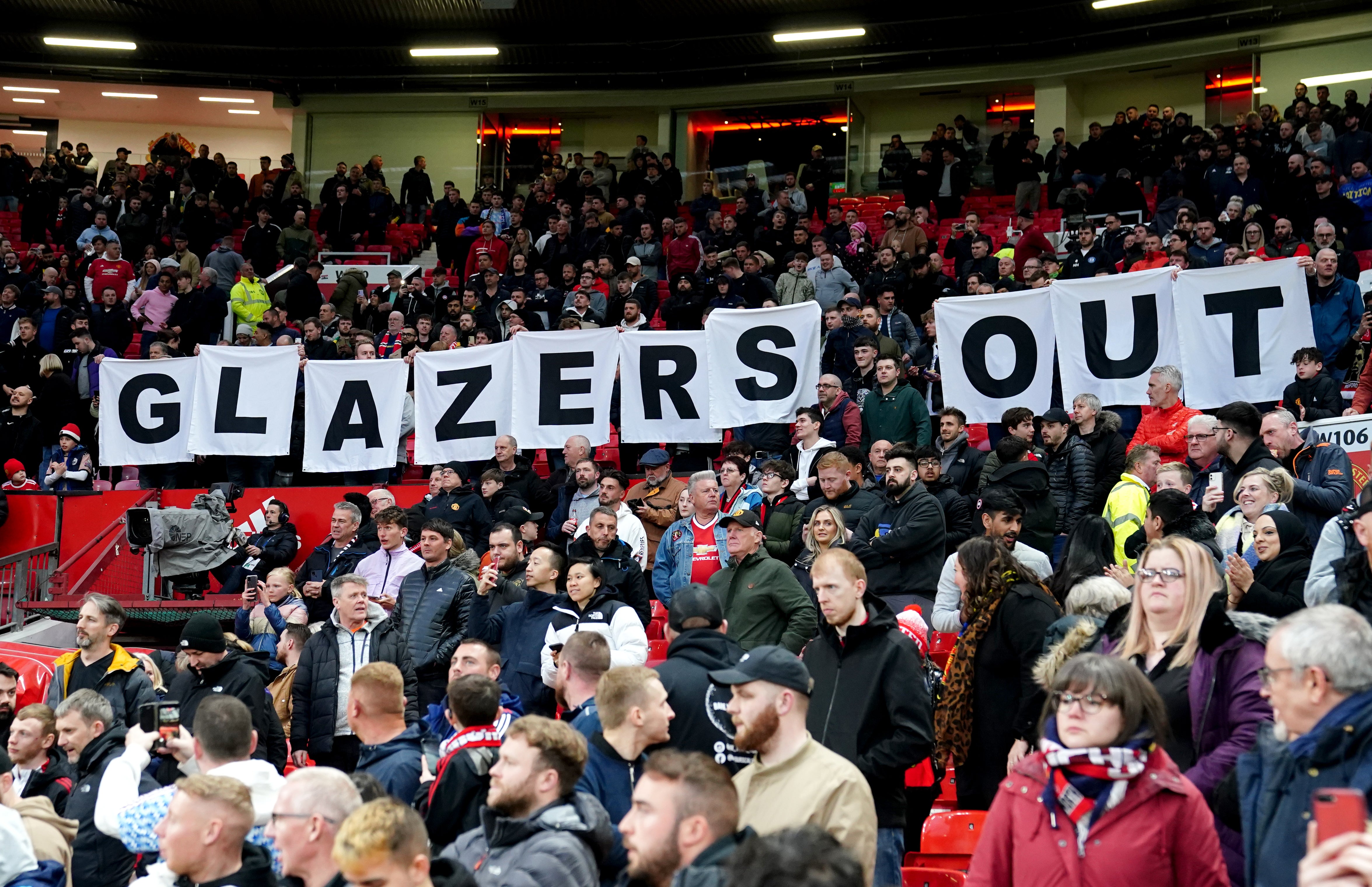 The Manchester United Supporters’ Trust believes failure is being rewarded at Old Trafford (Martin Rickett/PA)