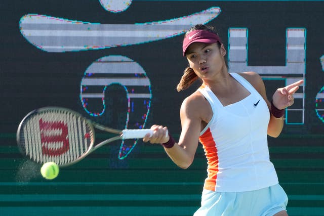 Emma Raducanu has been showing good form in Korea (Ahn Young-joon/AP)