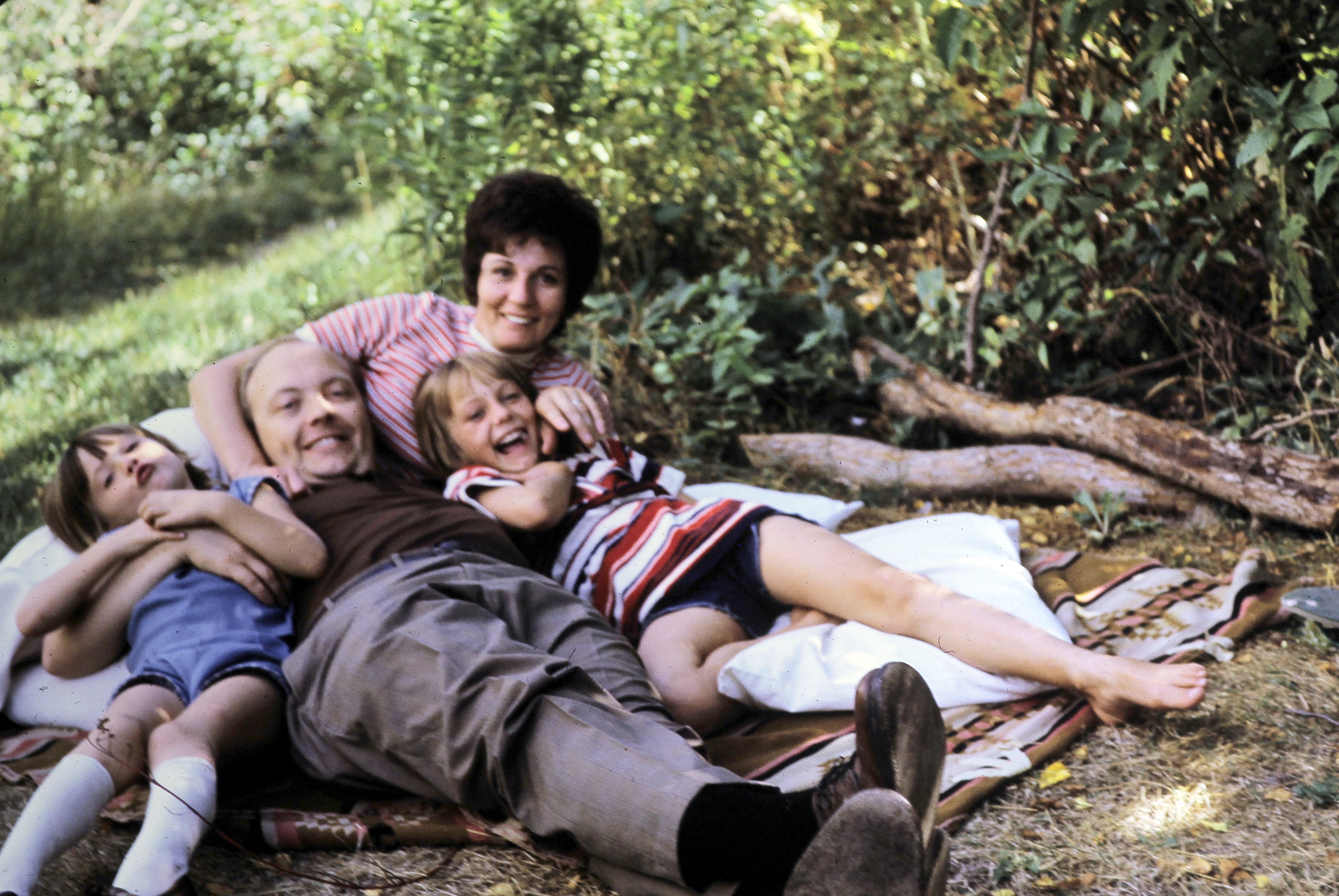 The Brobergs picnic in the mountains in 1971, three years before family friend Bob “B” Berchtold kidnapped their oldest daughter