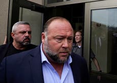 Alex Jones trial - live: Infowars host says he may plead the fifth in new rant outside Sandy Hook court