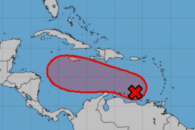 <p>A potential storm system could form later this week and threaten land around the Caribbean</p>
