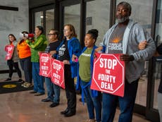 Activists arrested at Senate in protest over Joe Manchin’s pipeline bill