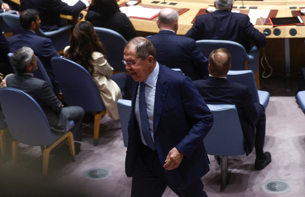 Sergei Lavrov calls Volodymyr Zelensky ‘b*****d’ and walks out of UN meet