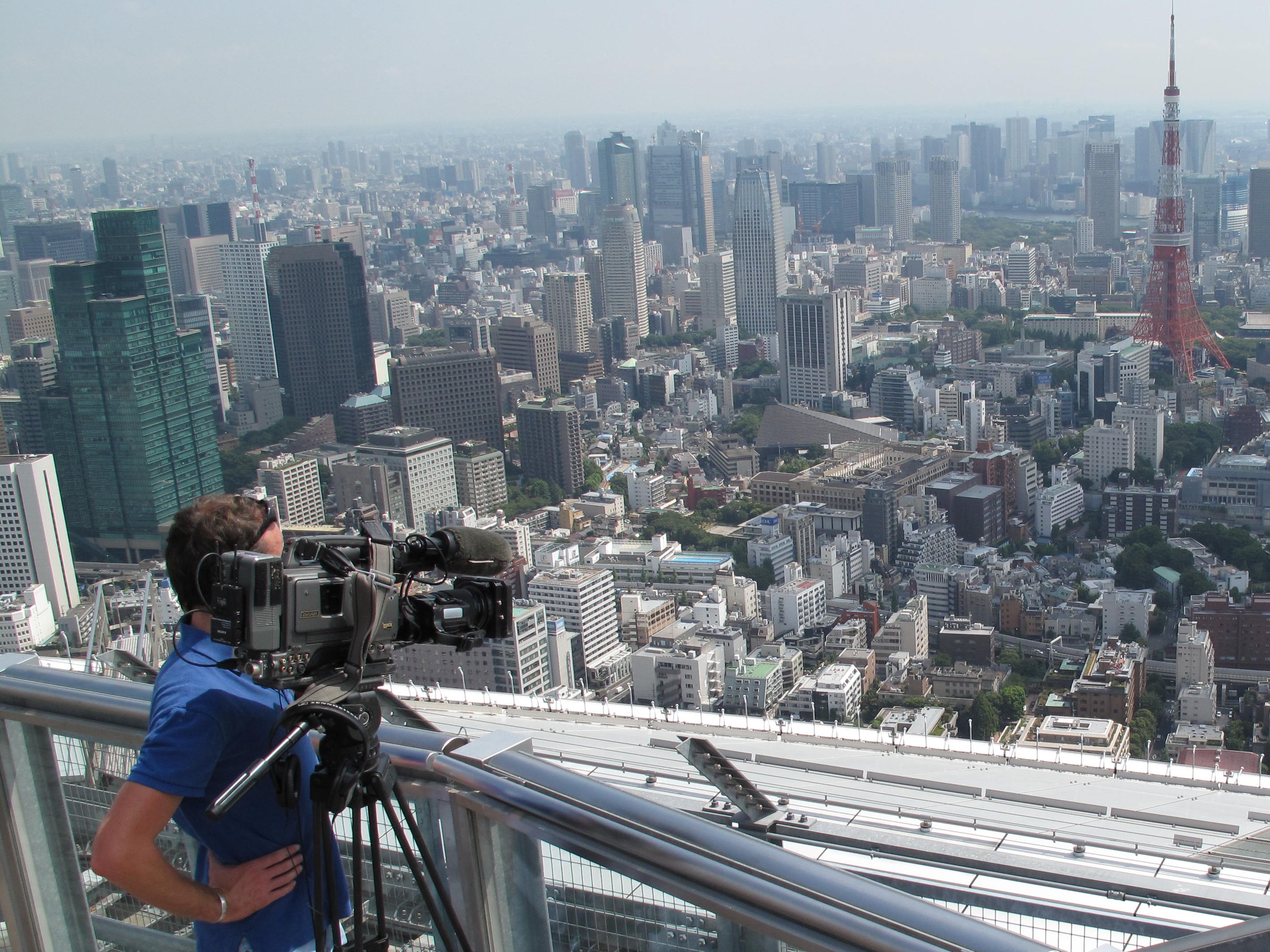 Distant dream: Cameraman films the Tokyo skyline