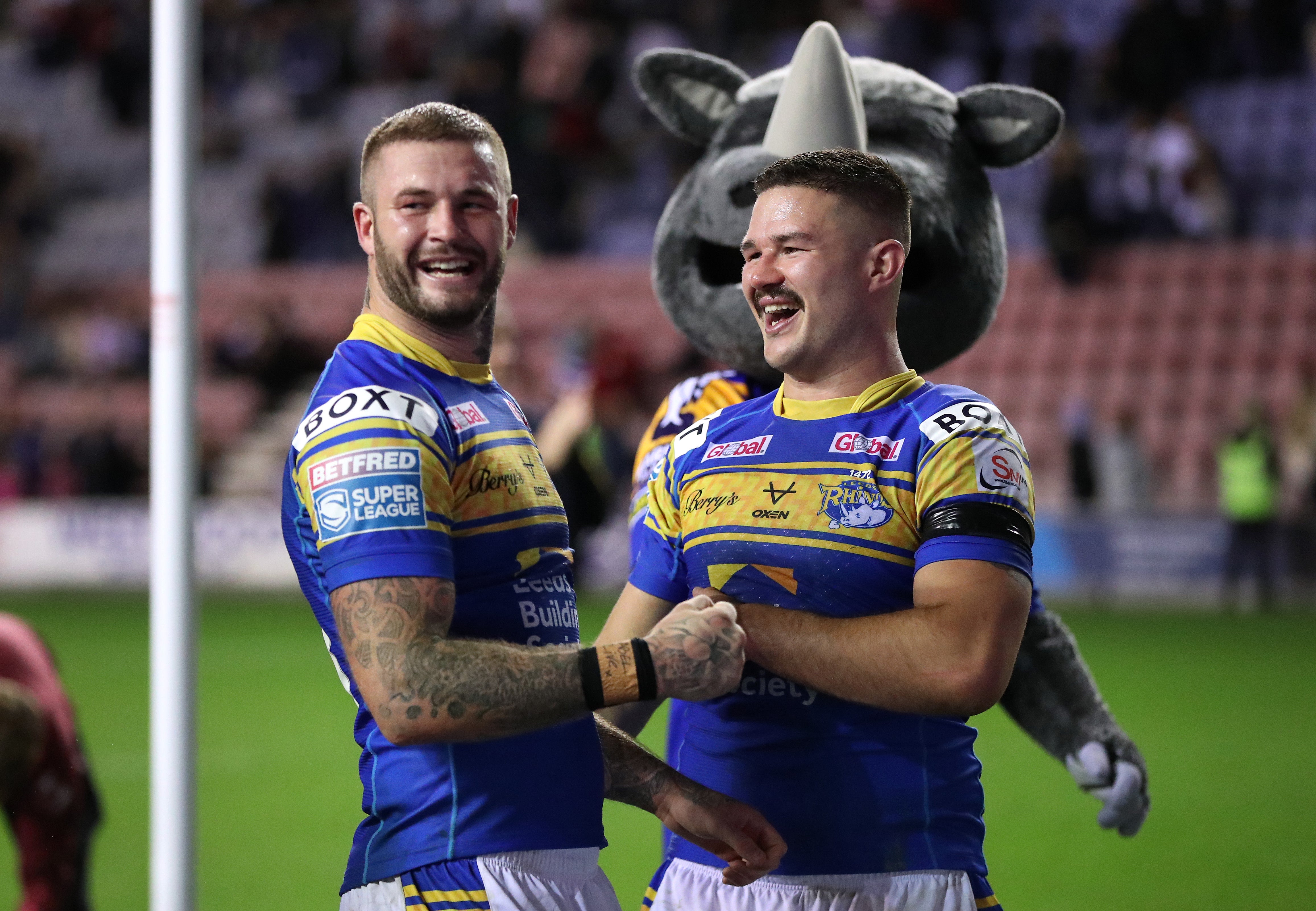 The Leeds Rhinos second rower (right) will line up against St Helens at Old Trafford on Saturday
