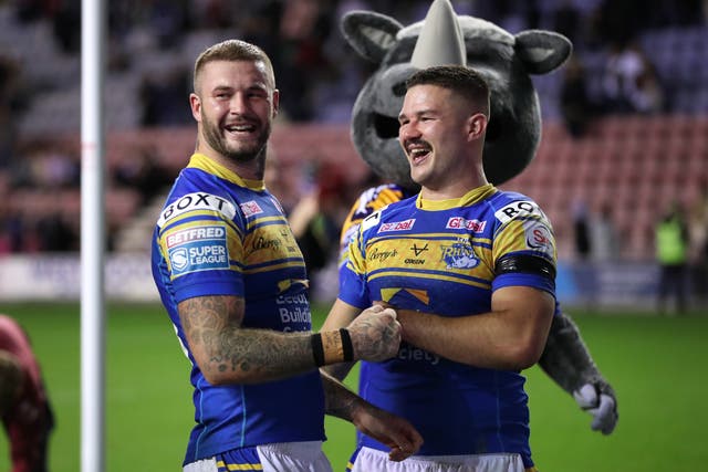 <p>The Leeds Rhinos second rower (right) will line up against St Helens at Old Trafford on Saturday </p>