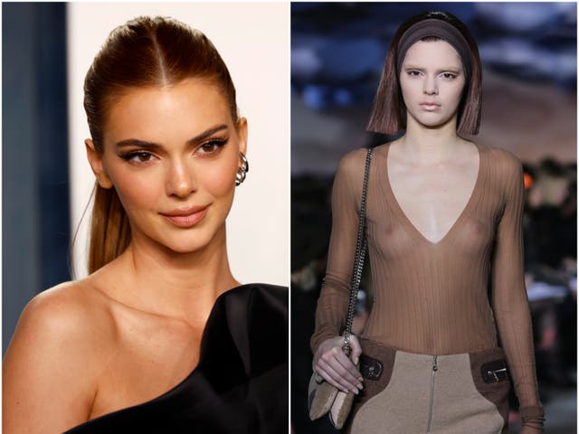 <p>Kendall Jenner walked her first catwalk in 2014</p>