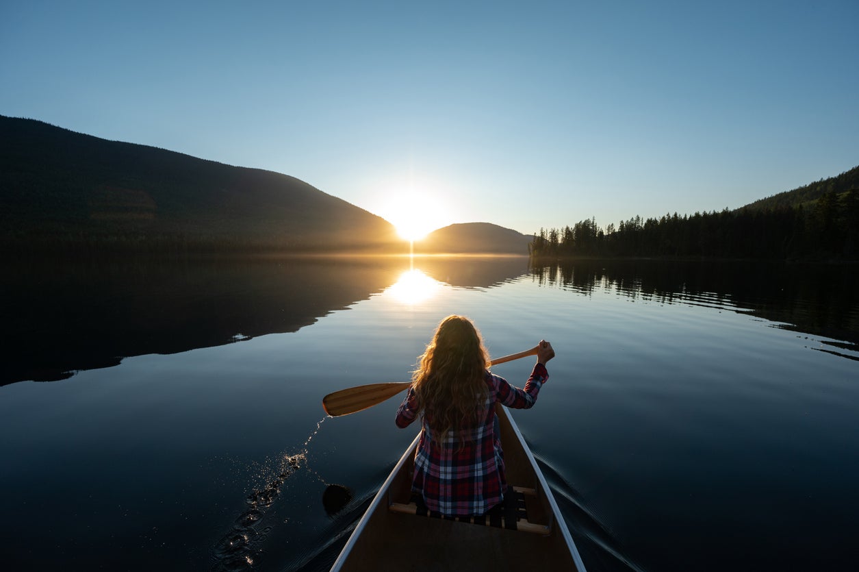 Explore by low-impact canoeing or kayaking